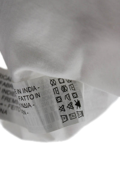 Zara Women White Collared Cotton Button Up Tunic Dress Long Sleeve Size M