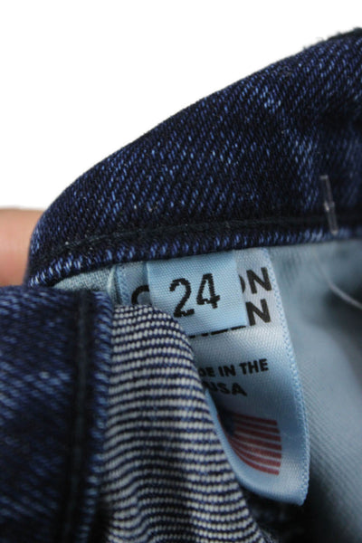 Cotton Citizen Womens Skinny High Rise Blue Jeans Inseam 30 Size 24