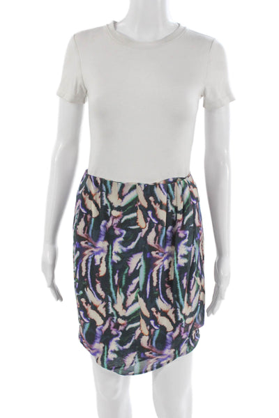 Chloe Stora Women Floral Multicolor Straight Pencil Skirt Polyester Size 38