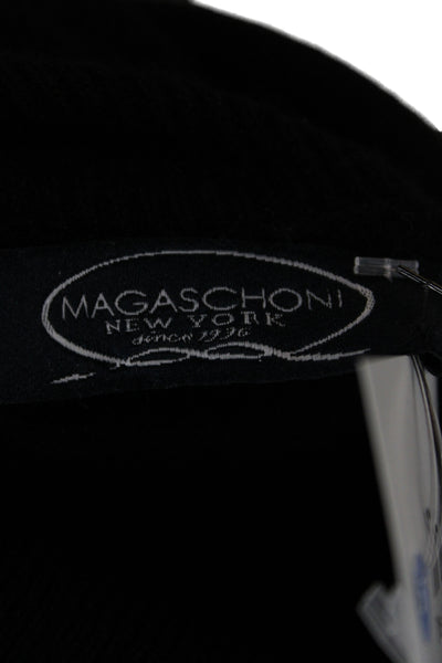 Magaschoni Womens Cashmere Sweater Dress Bodycon Black Turtleneck Long Size M