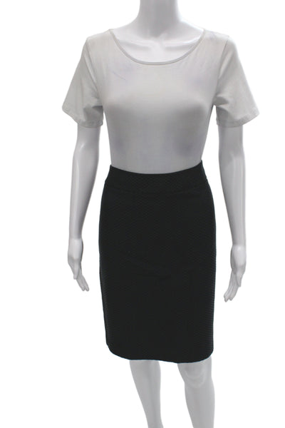 Armani Collezioni Women's Button Closure Two Piece Skirt Suit Black Size 10