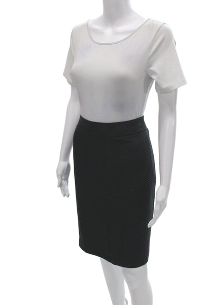 Armani Collezioni Women's Button Closure Two Piece Skirt Suit Black Size 10