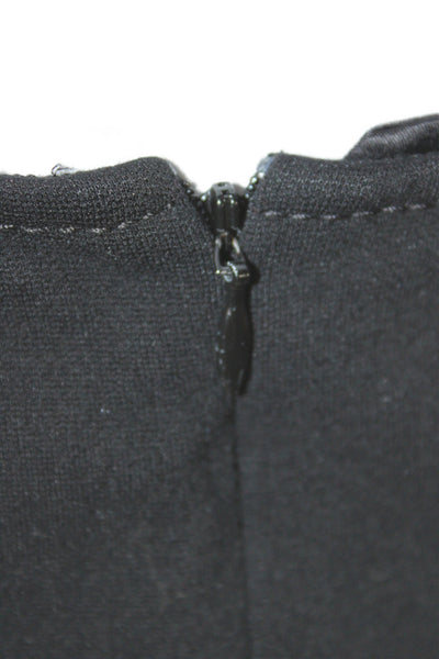 Lafayette 148 New York Womens Straight Pencil Black Skirt Size 8