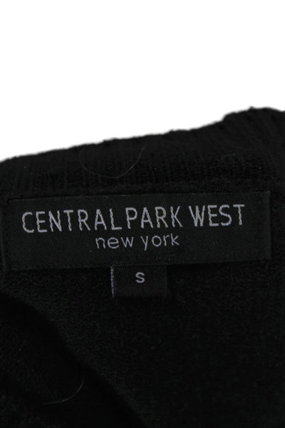 Central Park West Unisex Black Crew Neck Pullover Sweater Long Sleeve Size S