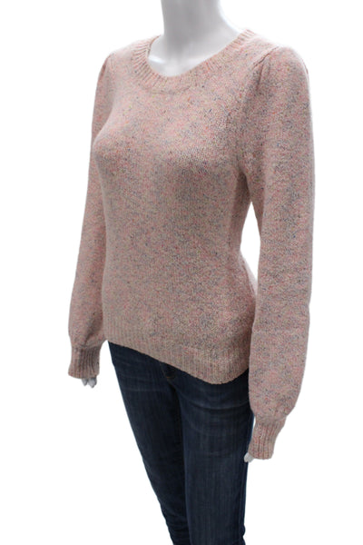 Michael Stars Womens Pink Pullover Sweater Crew Neck Long Sleeve Size S
