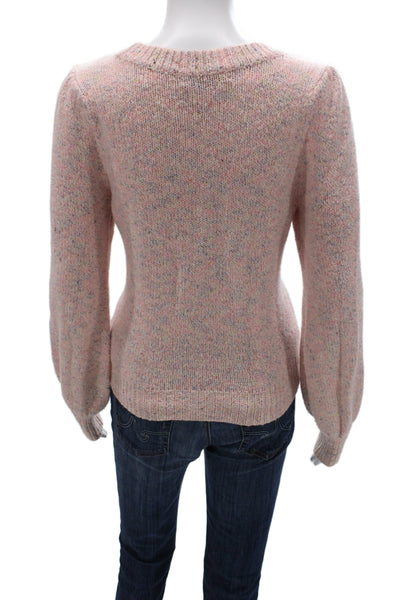 Michael Stars Womens Pink Pullover Sweater Crew Neck Long Sleeve Size S