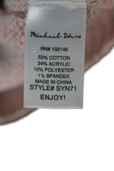 Michael Stars Womens Pink Pullover Sweater Crew Neck Long Sleeve Size S