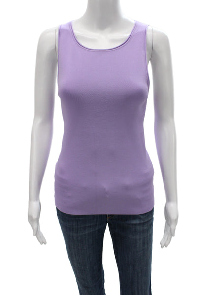 COS Womens Basic Sleeveless Tank Purple Round Neck Size S