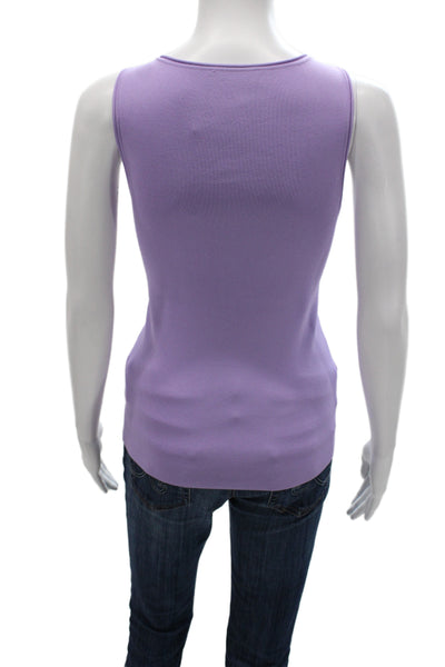 COS Womens Basic Sleeveless Tank Purple Round Neck Size S