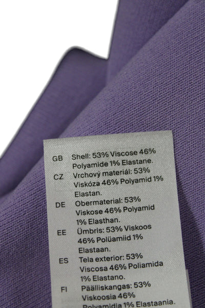 COS Womens Basic Sleeveless Tank Purple Round Neck Size S
