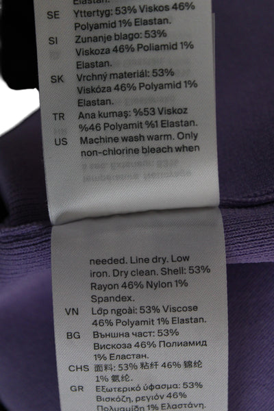 COS Womens Basic Sleeveless Tank Purple Round Neck Size S
