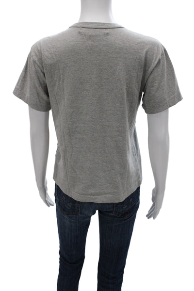 Play Comme Des Garcons Women Jersey T-Shirt Gray Cotton Size S