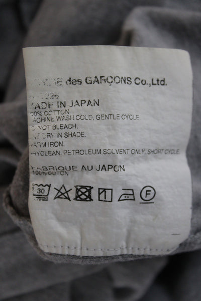 Play Comme Des Garcons Women Jersey T-Shirt Gray Cotton Size S
