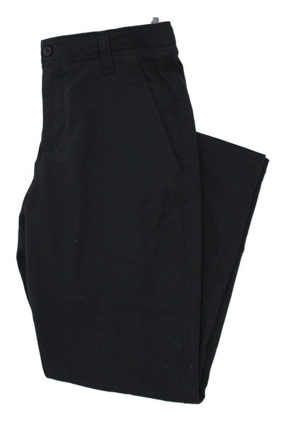 Under Armour Childrens Boys Slim  Leg Pants Black Size Medium