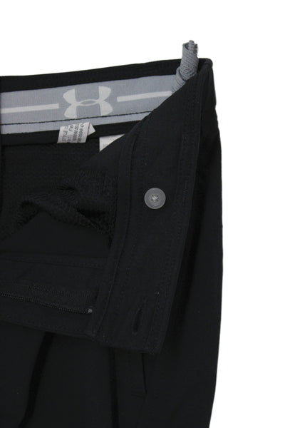 Under Armour Childrens Boys Slim  Leg Pants Black Size Medium
