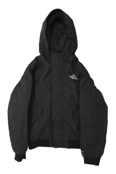 The North Face Childrens Boys Hooded Full Zipper Jacket Black Size 12