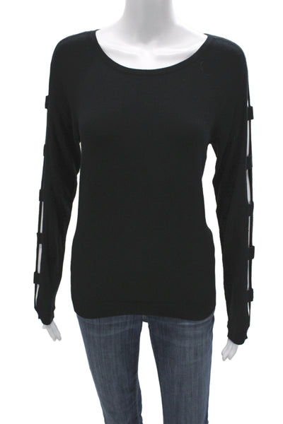 Acrobat Unisex Pullover Black Sweater Long Sleeve Round Neck 60% Cotton Size M