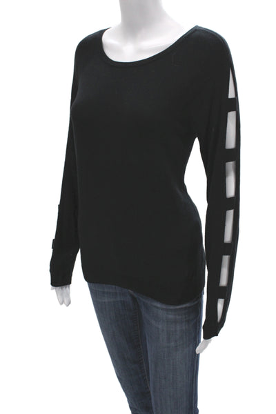 Acrobat Unisex Pullover Black Sweater Long Sleeve Round Neck 60% Cotton Size M
