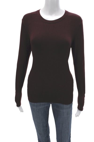 Zara Unisex Pullover Sweater Brown Viscose Blend Long Sleeve Crew Neck Size L