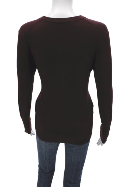Zara Unisex Pullover Sweater Brown Viscose Blend Long Sleeve Crew Neck Size L
