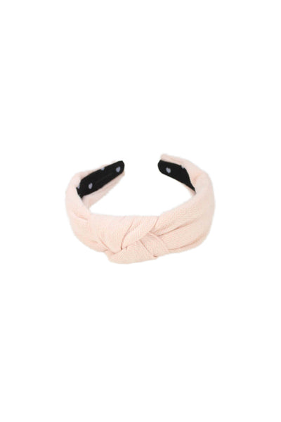 Lele Sadoughi Womens Chevron Print Slide On Knot Headband Pink