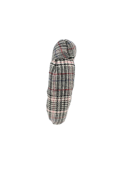 Lele Sadoughi Womens Plaid Slide On Knot Headband Black