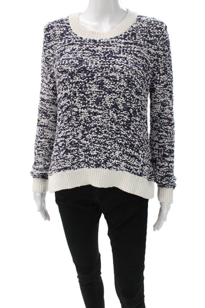 Rag & Bone Jean Unisex Crewneck Dark Blue Pullover Sweater Long Sleeve Size S
