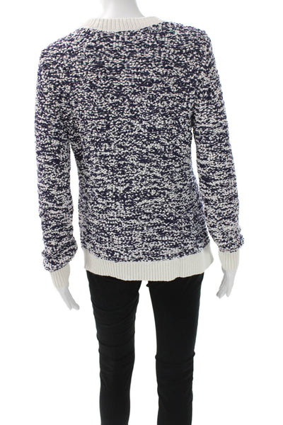 Rag & Bone Jean Unisex Crewneck Dark Blue Pullover Sweater Long Sleeve Size S