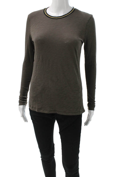 Cotton By Autumn Cashmere Unisex Green Camouflage Crewneck Pullover Size S