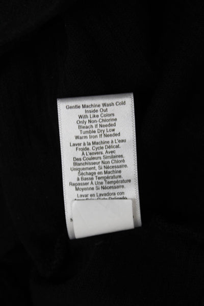 Nation LTD Womens Black V-Neck Jersey T-Shirt Cotton Short Sleeve Size XS