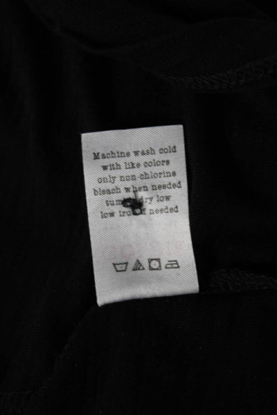 Goldie Womens Black Pima Cotton Collared Button-Up Blouse Long Sleeve Size XS