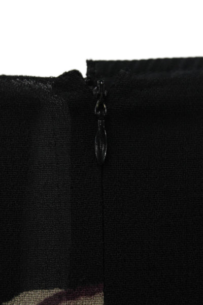 M Missoni Women Black Shift Dress Long Sleeve Wool Size 10