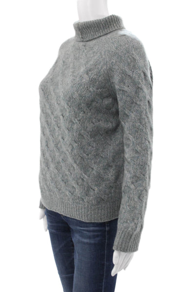 Inhabit Unisex Pullover Wool Mock Neck Gray Long Sleeve Size S