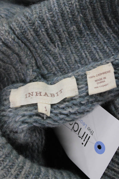 Inhabit Unisex Pullover Wool Mock Neck Gray Long Sleeve Size S
