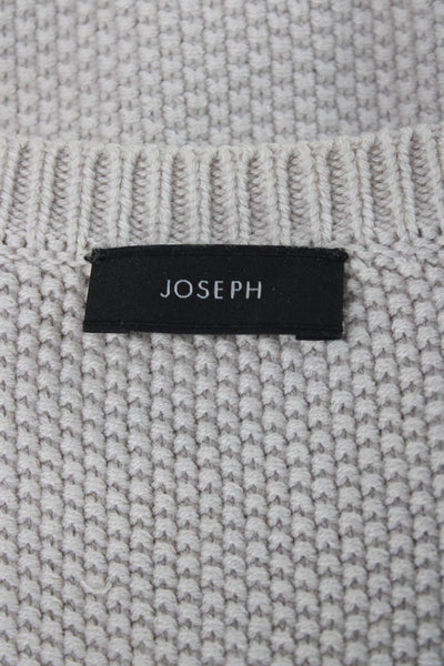 Joseph Women Basic V-Neck Beige Cotton Silk Tank Size S