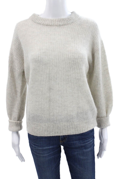 Everlane Unisex Pullover Sweater Beige Alpaca Merino Size XS