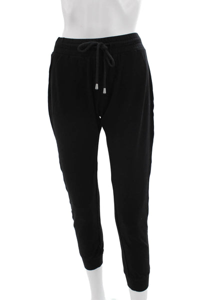Kimberly Taylor Unisex Jogger Sweatpants Black Drawstring Cotton Size S