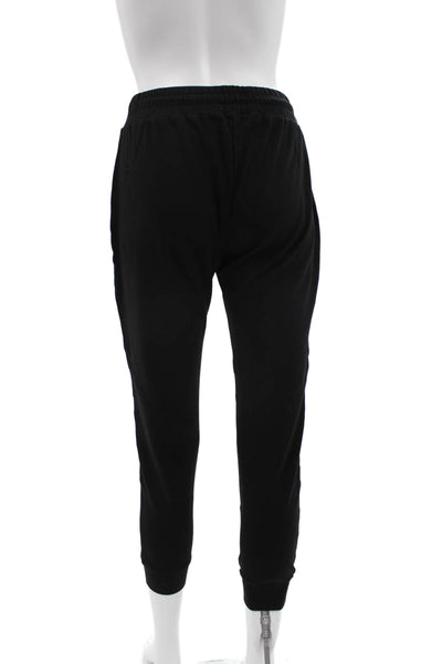 Kimberly Taylor Unisex Jogger Sweatpants Black Drawstring Cotton Size S