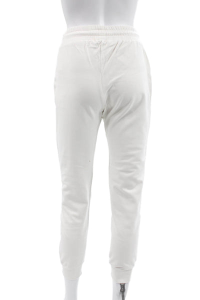 Kimberly Taylor Womens Jogger Pants White Cotton Drawstring Size S