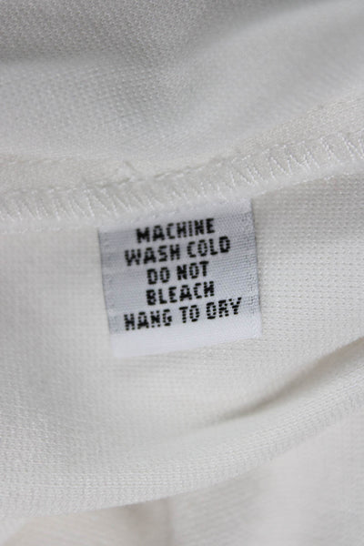 Kimberly Taylor Womens Jogger Pants White Cotton Drawstring Size S