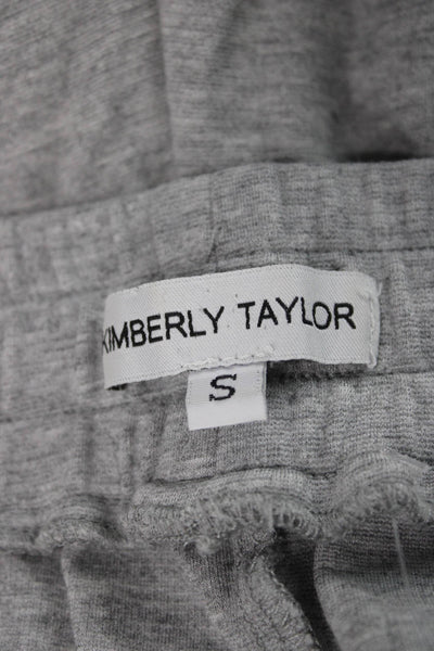 Kimberly Taylor Unisex Jogger Sweatpants Gray Cotton Drawstring Size S
