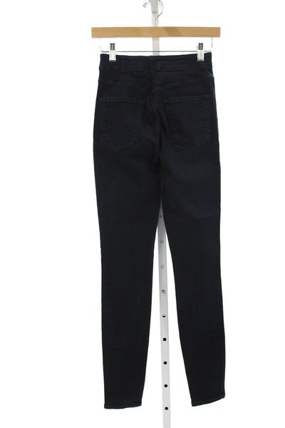 J Brand Womens High Waist Black Jeggings 29 Inseam Size 25