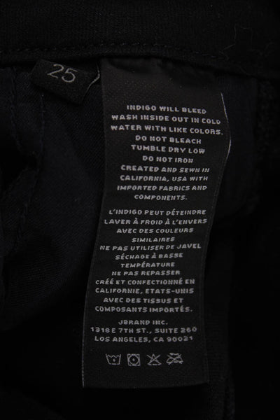 J Brand Womens High Waist Black Jeggings 29 Inseam Size 25