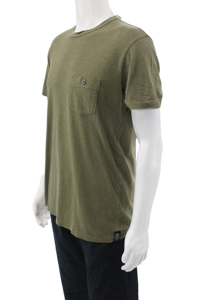 Lululemon Mens Gray Long Sleeve Crew Neck 100% Cotton Solid T-Shirt Size L
