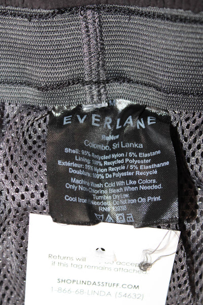 Everlane Mens Black Recycled Nylon Drawstring Beach Shorts Size M