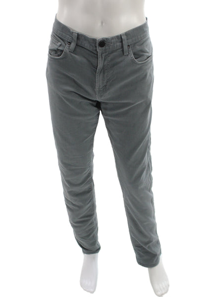 J Brand Mens Chino Pants Gray Button Closure Size 36