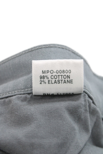 J Brand Mens Chino Pants Gray Button Closure Size 36