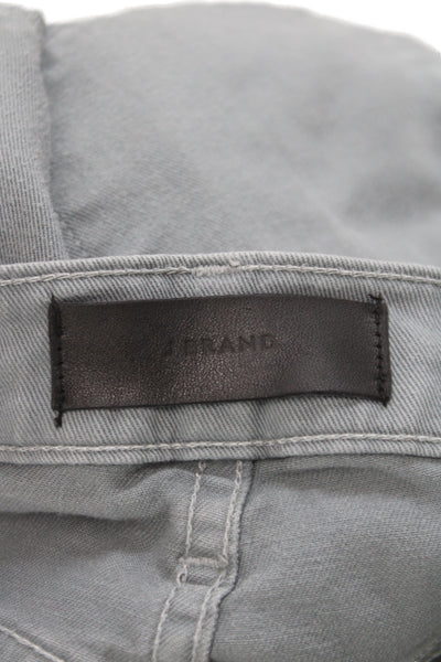 J Brand Mens Chino Pants Gray Button Closure Size 36