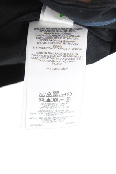 Brooks Brothers Mens Dress Pants Dark Gray 100% Wool Big & Tall Size 40