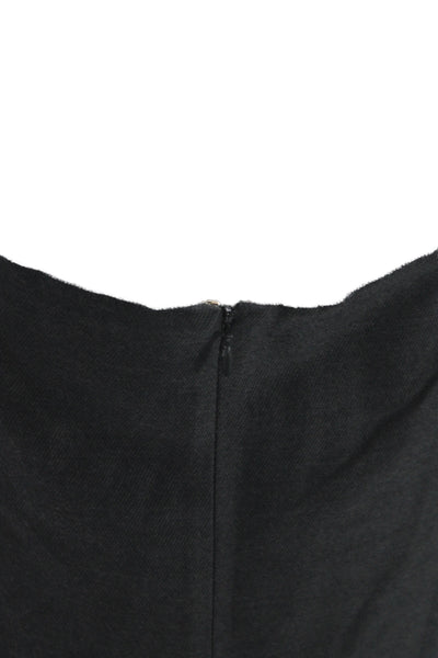 Dsquared2 Women Sheath Pencil Dress Dark Gray Knee Length Size 42